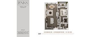 a 1 bedroom floor plan  lofts on the park