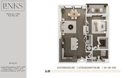 a 1 bedroom floor plan  lofts on the park