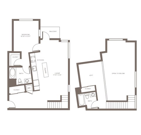 A6L Floor Plan at The Adeline, California, 91203