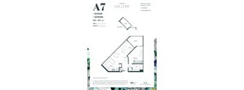 A7 Gallery offers a 1 bedroom, 1 bathroom apartment for rent.