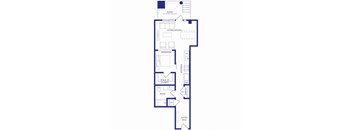 blueprint of floor plan for a bedroom apartment