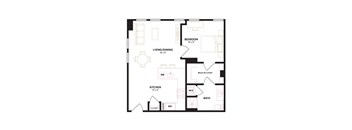 a floor plan of a house with an open floor plan
