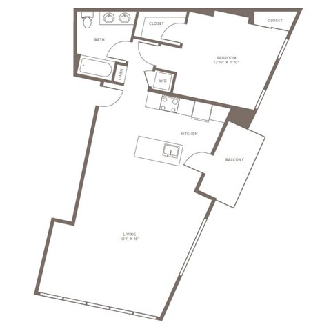 A7 Floor Plan at The Adeline, Glendale, CA 91203