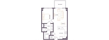 a floor plan of a bedroom apartment