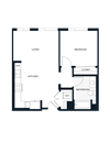 A8-A 1 bed 1 bath