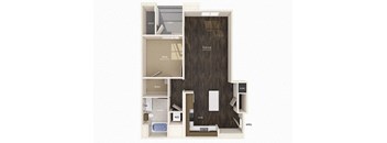 A8 Floor Plan at Gravity, San Diego, 92120