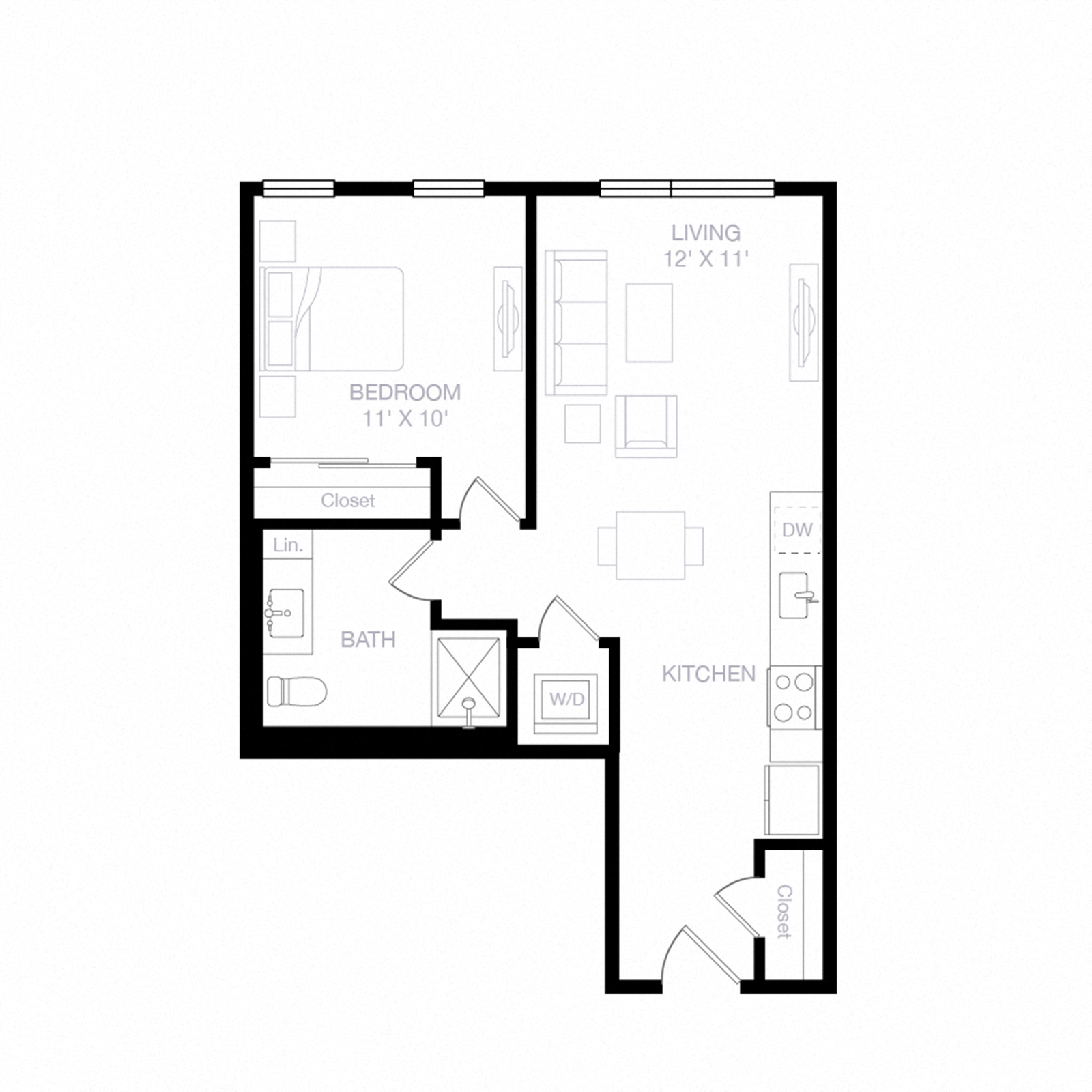 1 Bedroom 1 Bath