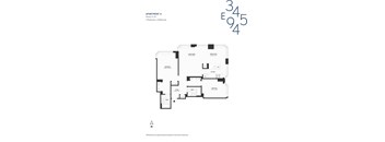 the floor plan of the apartment