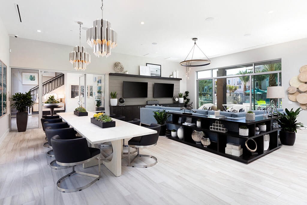 Clubroom Kitchen  at Rivue, Chula Vista, CA