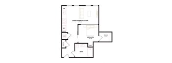 an illustration of a floor plan of a house