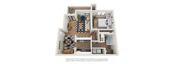 Pueblo Floor Plan at AYA ABQ, Albuquerque, NM