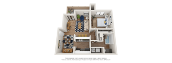 Pueblo Floor Plan at AYA ABQ, Albuquerque, NM, 87109