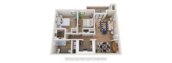 Santa Fe Floor Plan at AYA ABQ, Albuquerque, NM, 87109