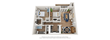 Santa Fe Floor Plan at AYA ABQ, Albuquerque, 87109