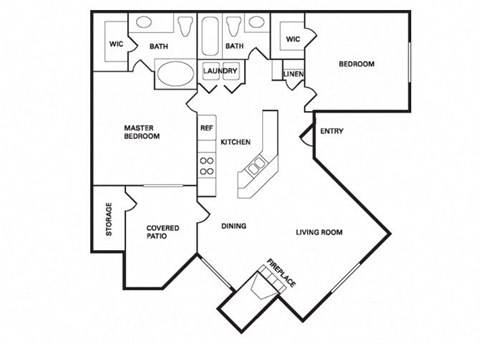 Santa Cruz (B-1) floor plan.