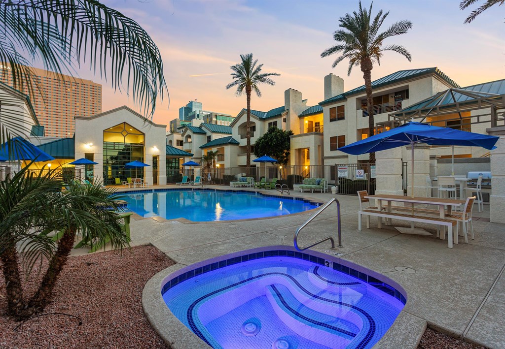 take a dip in our resort style pool