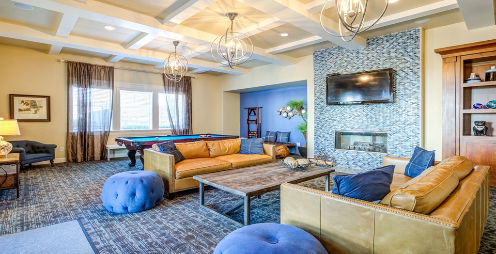 clubhouse lounge area