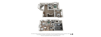 bedroom floor plan an 1199 sq.ft. of living space