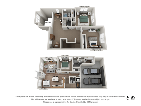 bedroom floor plan an 1199 sq.ft. of living space