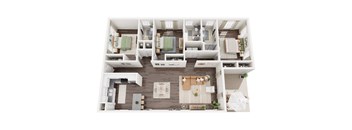 a 3d rendering of a our Woods floor plan