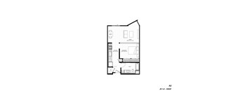 A floor plan of a residential property with labeled rooms and dimensions.