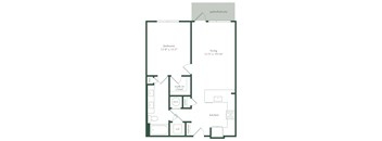 a floor plan of a house with an open floor plan