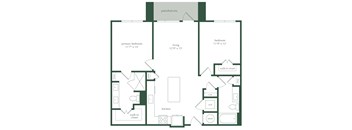 a blueprint of a floor plan of a house