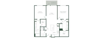 a blueprint of a floor plan of a house
