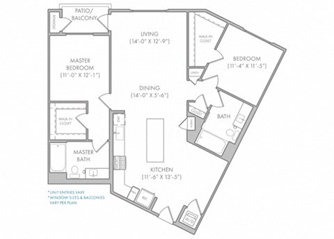 B4 Floor Plan at Rivue, Chula Vista, CA, 91915