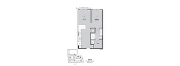 a floor plan of a bedroom apartment