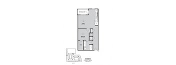 a floor plan of a bedroom apartment