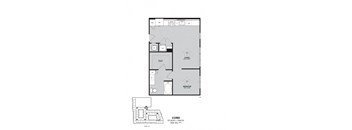 a floor plan of a small apartment