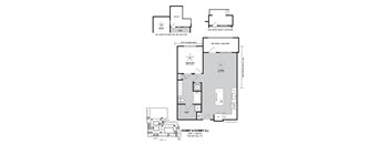 a floor plan of a bedroom apartment