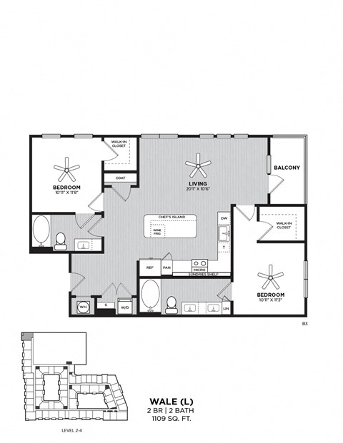 the floor plan of wattle cottage