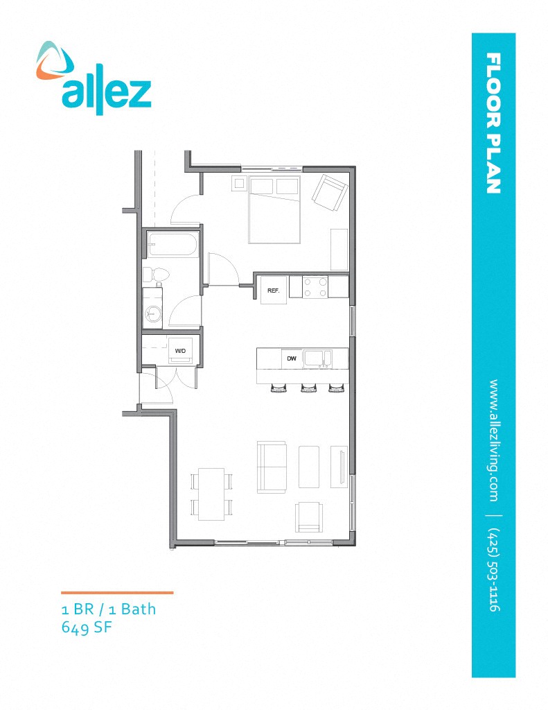 TH-4B Floor Plan at Allez, Redmond, Washington