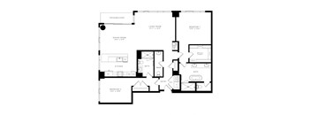 a floor plan of a penthouse unit