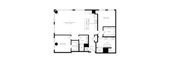 a floor plan of a penthouse unit