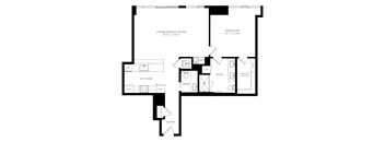 a floor plan of a penthouse unit