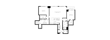 a floor plan of an open floor plan with a variety of different floors