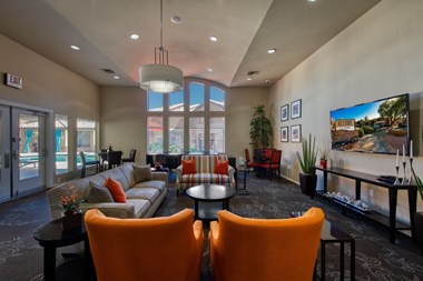 lounge area for apartment in tempe arizona at Allure at Tempe Apartments, Tempe, AZ