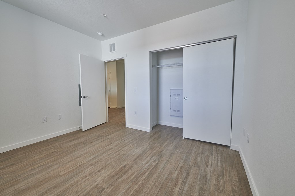 Bedroom with closet Bedroom with closet at Alpine Vista, Colorado Springs, CO