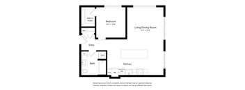 A black and white drawing of a house layout.