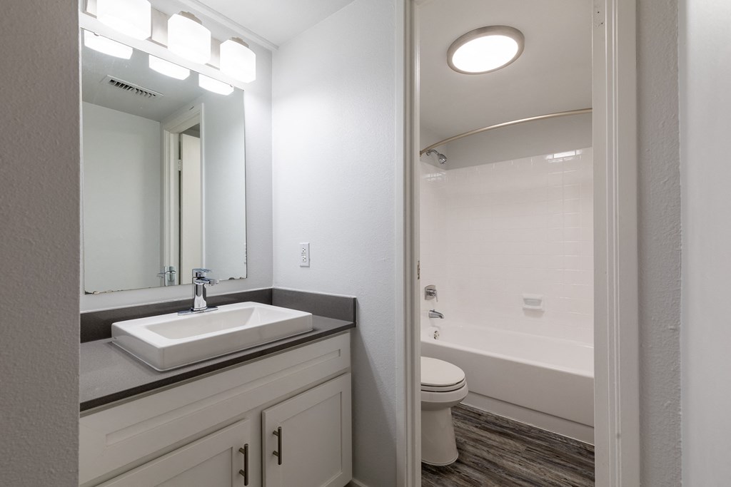 Newly renovated bathrooms.