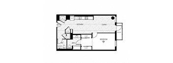 Aqua bedroom floor plan