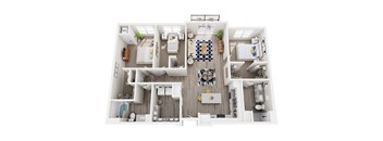 a 1 bedroom floor plan  503 square feet