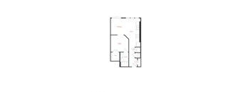A floor plan of a house with labeled rooms.