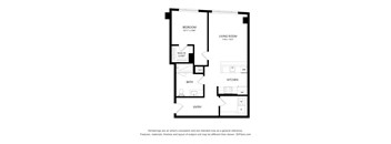 B01 Type A one bedroom one bathroom