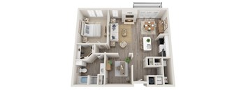 1 bedroom floor plan