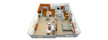 Azure Floor Plan at Westmount at Ashwood, Atlanta, GA, 30338