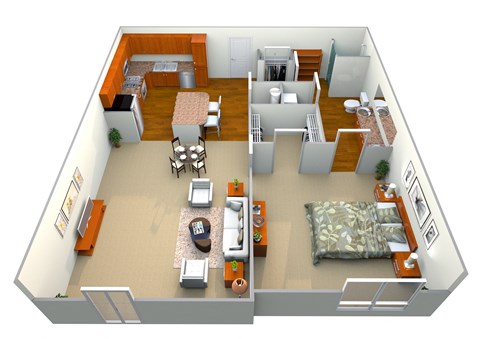 Azure Floor Plan at Westmount at Ashwood, Atlanta, GA, 30338